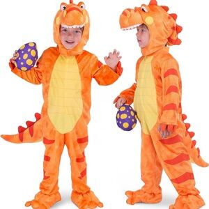 Orange Dinosaur Kids Costume